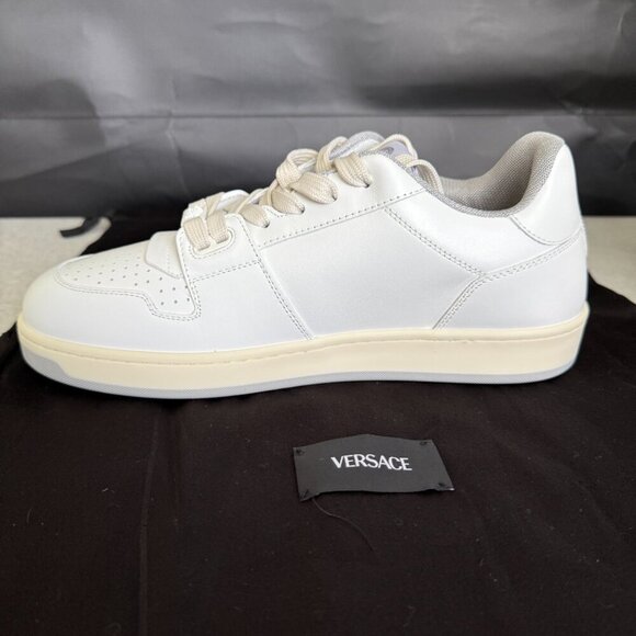 Versace Medusa White Leather Men\'s Sneaker Shoe, 1013377, UK‎ 40 main image 4
